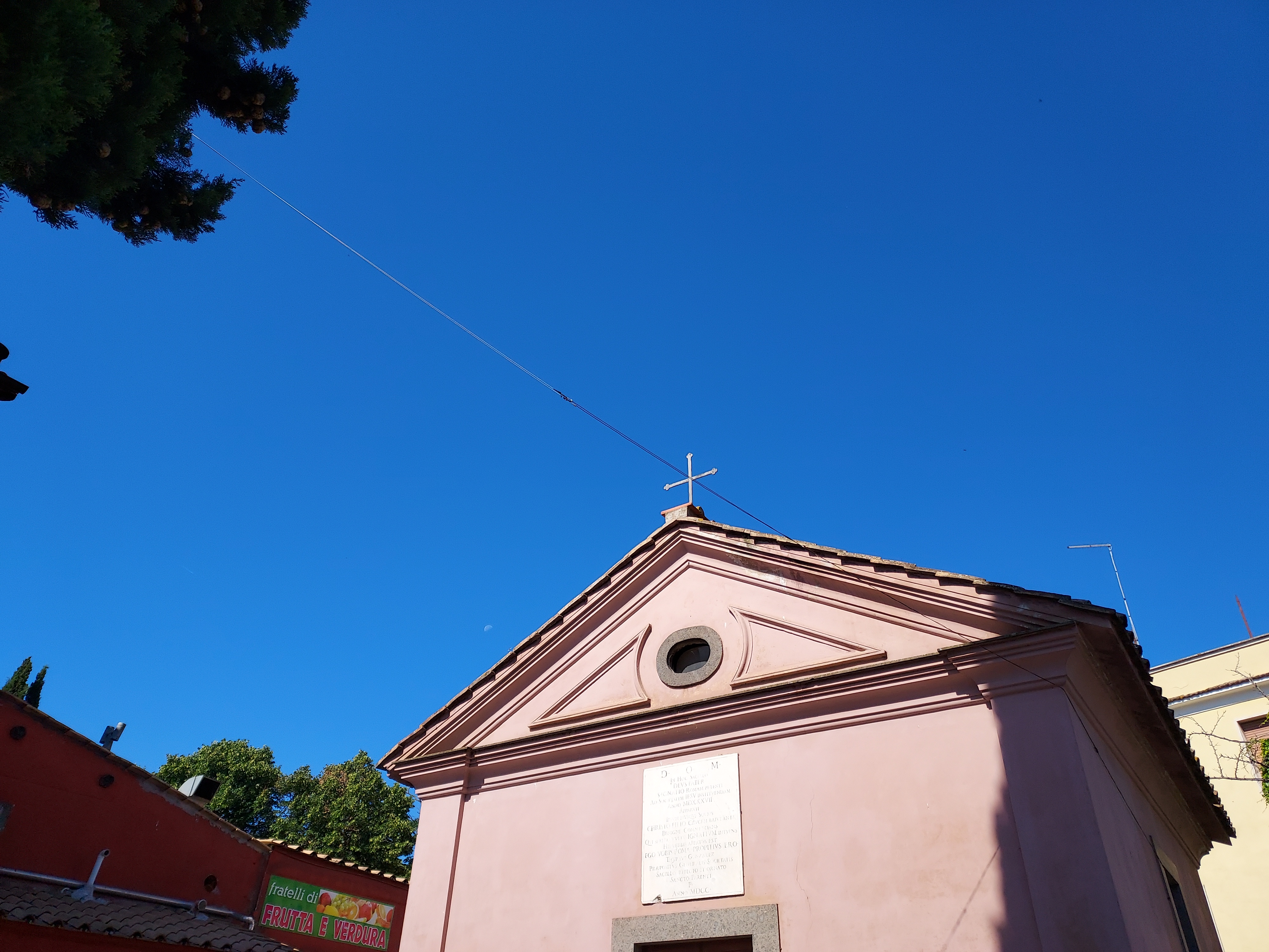La Storta Chapel in Rome (photo taken by the author on June 20, 2022). Here St. Ignatius is believed to have had a vision of God the Father and Christ, who said to Ignatius, "I will be favorable to you in Rome" during the early days of his order's (The Society Of Jesus's) activity.